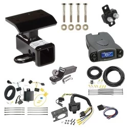 Trailer Hitch Tow Package Prodigy P3 Brake Control For 12-17 Volkswagen Tiguan (2018 Limited) w/ 7-Way RV Wiring 2" Drop Mount 2" Ball Class 3 2" Receiver Draw-Tite Tekonsha