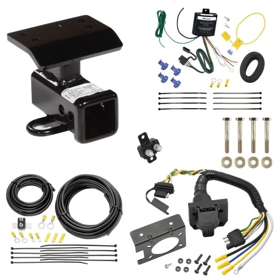Trailer Hitch w/ 7-Way RV Wiring For 09-11 Volkswagen Tiguan Class 3 2" Receiver All Models 