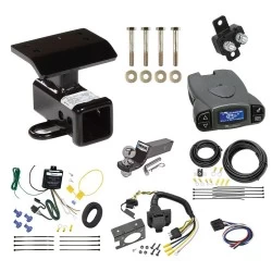 Trailer Hitch Tow Package Prodigy P3 Brake Control For 09-11 Volkswagen Tiguan All Models w/ 7-Way RV Wiring 2" Drop Mount 2" Ball Class 3 2" Receiver Draw-Tite Tekonsha
