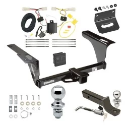 Ultimate Tow Package For 10-14 Subaru Legacy All Models Trailer Hitch w/ Wiring 2" Drop Mount Dual 2" and 1-7/8" Ball Lock Bracket Cover 2" Receiver