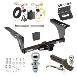 Ultimate Tow Package For 15-19 Subaru Legacy All Models Trailer Hitch w/ Wiring 2" Drop Mount Dual 2" and 1-7/8" Ball Lock Bracket Cover 2" Receiver