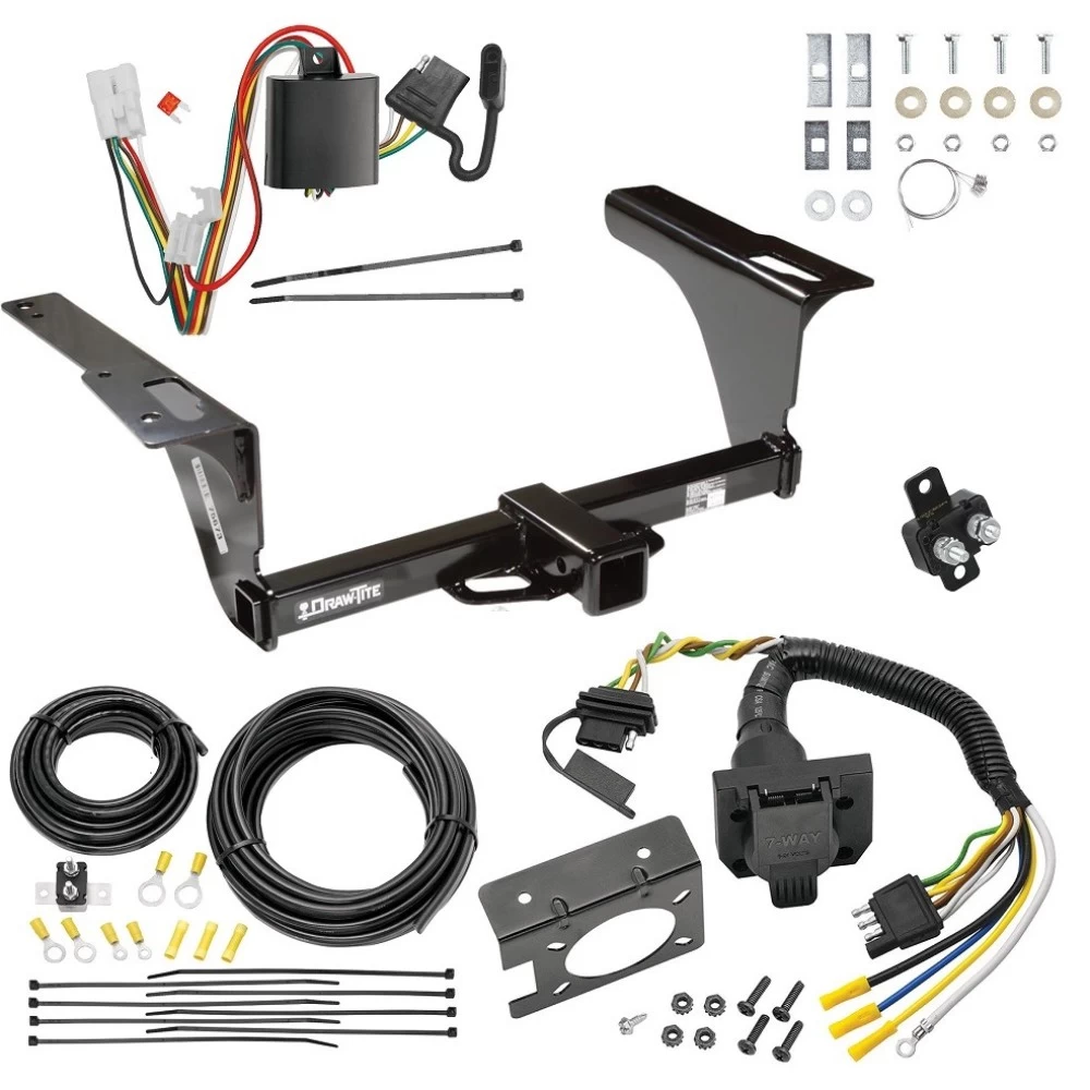 Trailer Hitch w/ 7-Way RV Wiring For 10-19 Subaru Outback Wagon Class 3 2" Receiver