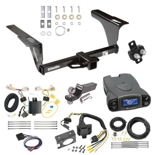 Trailer Hitch Tow Package Prodigy P3 Brake Control For 15-19 Subaru Legacy All Models w/ 7-Way RV Wiring 2" Drop Mount 2" Ball Class 3 2" Receiver Draw-Tite Tekonsha