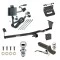 Ultimate Tow Package For 11-13 KIA Sorento V6 Models Trailer Hitch w/ Wiring 2" Drop Mount Dual 2" and 1-7/8" Ball Lock Bracket Cover 2" Receiver