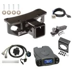 Trailer Hitch Tow Package Prodigy P3 Brake Control For 10-21 Lexus GX460 All Models w/ 7-Way RV Wiring 2" Drop Mount 2" Ball Class 4 2" Receiver Reese Tekonsha