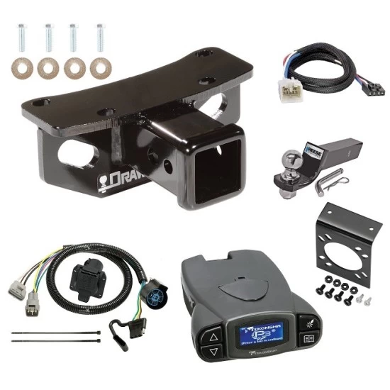 Trailer Hitch Tow Package Prodigy P3 Brake Control For 10-21 Lexus GX460 All Models w/ 7-Way RV Wiring 2" Drop Mount 2" Ball Class 4 2" Receiver Reese Tekonsha