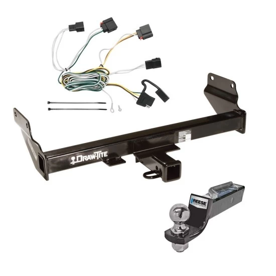 Tow Package For 11-13 Jeep Grand Cherokee Trailer Hitch w/ Wiring 2" Drop Mount 2" Ball 2" Receiver