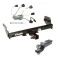 Tow Package For 11-13 Jeep Grand Cherokee Trailer Hitch w/ Wiring 2" Drop Mount 2" Ball 2" Receiver