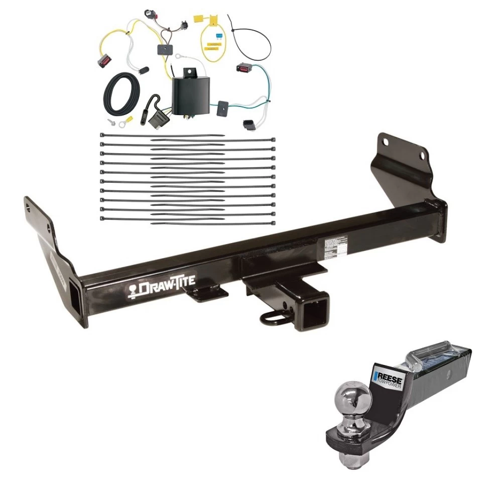 Tow Package For 14-21 Jeep Grand Cherokee 22-22 WK Trailer Hitch w/ Wiring 2" Drop Mount 2" Ball 2" Receiver
