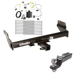 Tow Package For 14-21 Jeep Grand Cherokee 22-22 WK Trailer Hitch w/ Wiring 2" Drop Mount 2" Ball 2" Receiver