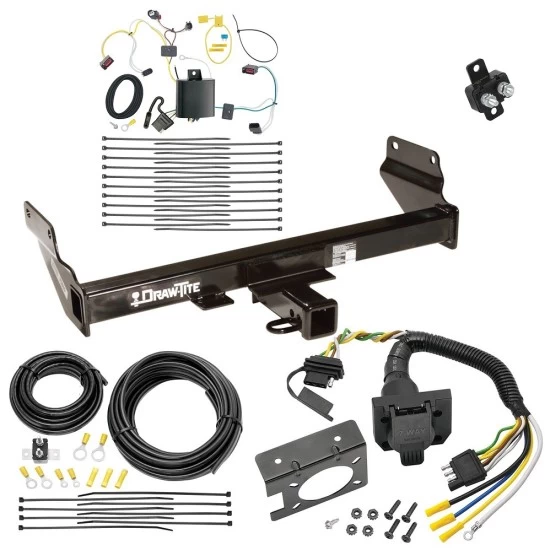 Trailer Hitch w/ 7-Way RV Wiring For 14-21 Jeep Grand Cherokee 22-22 WK Class 3 2" Receiver