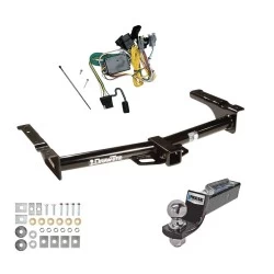 Tow Package For 92-94 Ford Econoline Van All Exc Shuttle Bus Trailer Hitch w/ Wiring 2" Drop Mount 2" Ball 2" Receiver