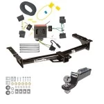 Tow Package For 08-14 Ford Econoline Van All Exc Shuttle Bus Trailer Hitch w/ Wiring 2" Drop Mount 2" Ball 2" Receiver