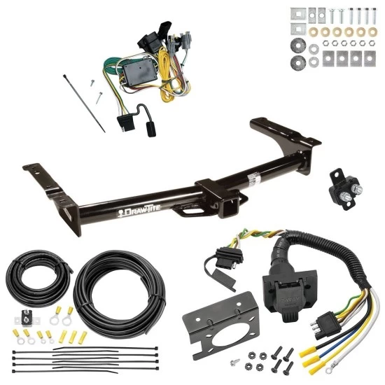 Trailer Hitch w/ 7-Way RV Wiring For 92-94 Ford Econoline Van All Exc Shuttle Bus Class 4 2" Receiver