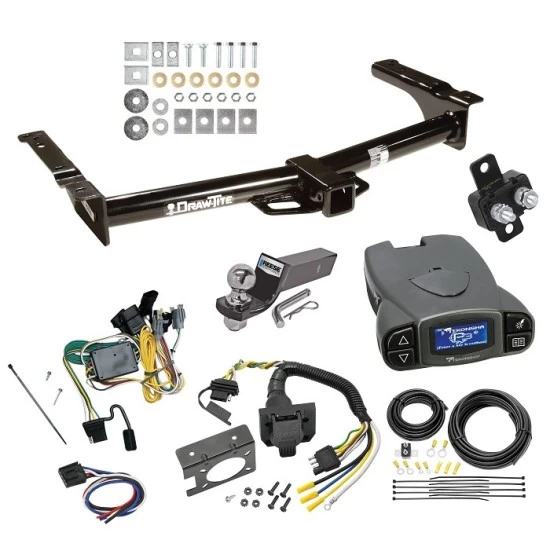 Trailer Hitch Tow Package Prodigy P3 Brake Control For 92-94 Ford Econoline Van All Exc Shuttle Bus w/ 7-Way RV Wiring 2" Drop Mount 2" Ball Class 4 2" Receiver Draw-Tite Tekonsha