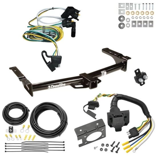 Trailer Hitch w/ 7-Way RV Wiring For 95-03 Ford Econoline Van All Exc Shuttle Bus Class 4 2" Receiver
