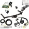 Trailer Hitch Tow Package w/ 7-Way RV Wiring For 95-03 Ford Econoline Van All Exc Shuttle Bus w/ 2" Drop Mount 2" Ball Class 4 2" Receiver