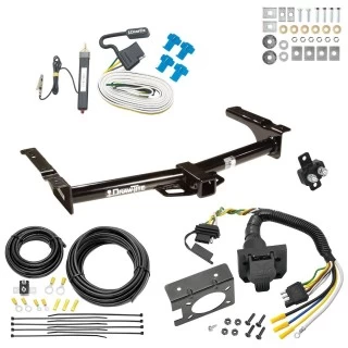 Trailer Hitch w/ 7-Way RV Wiring For 75-07 Ford Econoline Van Except Shuttle Bus Class 4 2" Receiver