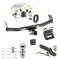 Ultimate Tow Package For 07-07 Jeep Patriot 07-10 Compass Trailer Hitch w/ Wiring 2" Drop Mount Dual 2" and 1-7/8" Ball Lock Bracket Cover 2" Receiver