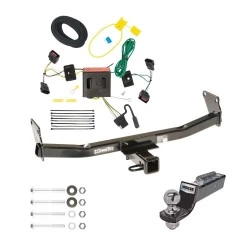 Tow Package For 08-17 Jeep Patriot All Models Trailer Hitch w/ Wiring 2" Drop Mount 2" Ball 2" Receiver