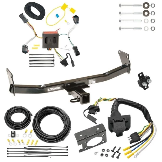 Trailer Hitch w/ 7-Way RV Wiring For 11-16 Jeep Compass 17-17 (Old Body Style) Class 3 2" Receiver