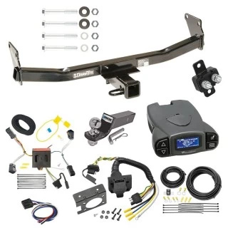 Trailer Hitch Tow Package Prodigy P3 Brake Control For 11-16 Jeep Compass 17-17 (Old Body Style) w/ 7-Way RV Wiring 2" Drop Mount 2" Ball Class 3 2" Receiver Draw-Tite Tekonsha