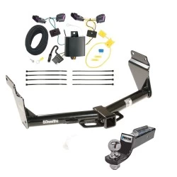 Tow Package For 14-26 Dodge Durango All Models Trailer Hitch w/ Wiring 2" Drop Mount 2" Ball 2" Receiver