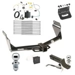 Ultimate Tow Package For 14-21 Jeep Grand Cherokee EcoDiesel Trailer Hitch w/ Wiring 2" Drop Mount Dual 2" and 1-7/8" Ball Lock Bracket Cover 2" Receiver