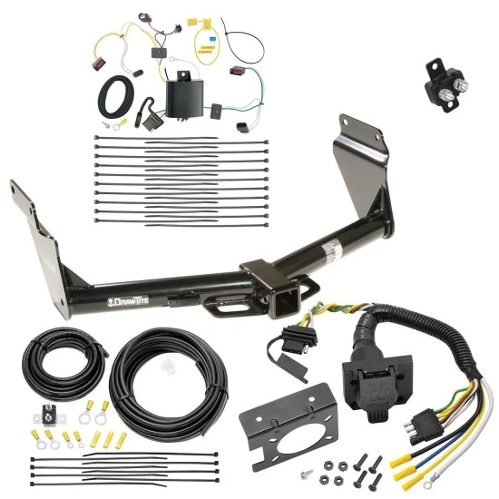 Trailer Hitch w/ 7-Way RV Wiring For 14-21 Jeep Grand Cherokee EcoDiesel Class 4 2" Receiver