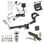 Ultimate Tow Package For 12-16 Honda CR-V All Models Trailer Hitch w/ Wiring 2" Drop Mount Dual 2" and 1-7/8" Ball Lock Bracket Cover 2" Receiver