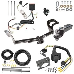 Trailer Hitch Tow Package w/ 7-Way RV Wiring For 12-16 Honda CR-V All Models w/ 2" Drop Mount 2" Ball Class 3 2" Receiver