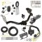 Trailer Hitch Tow Package w/ 7-Way RV Wiring For 05-07 Ford Escape 05-06 Mazda Tribute w/ 2" Drop Mount 2" Ball Class 3 2" Receiver