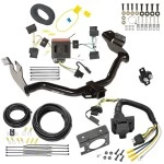 Trailer Hitch w/ 7-Way RV Wiring For 05-11 Mercury Mariner 08-11 Mazda Tribute 08-12 Ford Escape Class 3 2" Receiver