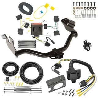 Trailer Hitch w/ 7-Way RV Wiring For 05-11 Mercury Mariner 08-11 Mazda Tribute 08-12 Ford Escape Class 3 2" Receiver