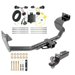 Tow Package For 14-15 KIA Sorento 4 Cyl. Trailer Hitch w/ Wiring 2" Drop Mount 2" Ball 2" Receiver