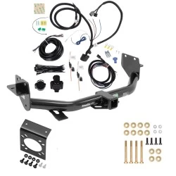 Trailer Hitch w/ 7-Way RV Wiring For 13-18 Hyundai Santa Fe 2019 XL ONLY Class 3 2" Receiver Sport w/Factory Tow Package (5 Passenger)