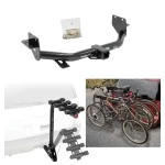 Trailer Hitch w/ 4 Bike Rack For 13-18 Hyunda Santa Fe w/ 3rd Row Seats 2019 XL Only Approved for Recreational & Offroad Use Carrier for Adult Woman or Child Bicycles Foldable