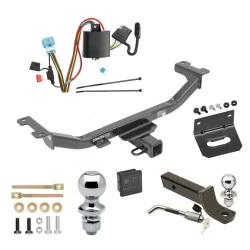 Ultimate Tow Package For 10-12 Acura RDX All Models Trailer Hitch w/ Wiring 2" Drop Mount Dual 2" and 1-7/8" Ball Lock Bracket Cover 2" Receiver