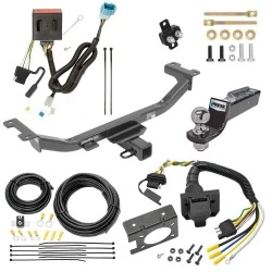 Trailer Hitch Tow Package w/ 7-Way RV Wiring For 13-18 Acura RDX All Models w/ 2" Drop Mount 2" Ball Class 3 2" Receiver
