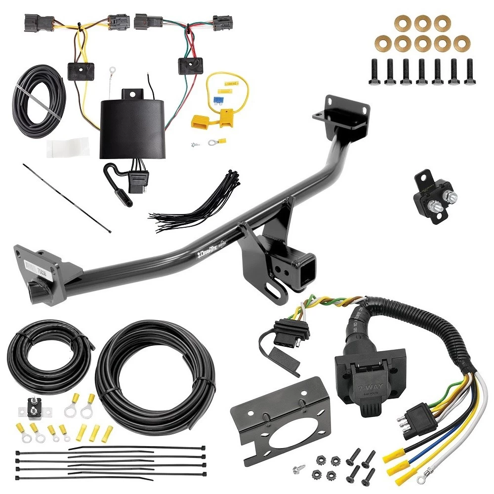 Trailer Hitch w/ 7-Way RV Wiring For 19-21 Hyundai Tucson Excluding Night Edition Class 3 2" Receiver