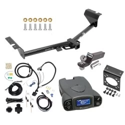 Trailer Hitch Tow Package Prodigy P3 Brake Control For 15-21 KIA Sedona All Models w/ 7-Way RV Wiring 2" Drop Mount 2" Ball Class 4 2" Receiver Reese Tekonsha