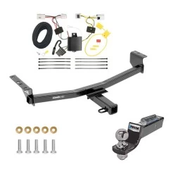 Tow Package For 08-20 Nissan Rogue 14-14 Rogue Select Trailer Hitch w/ Wiring 2" Drop Mount 2" Ball 2" Receiver