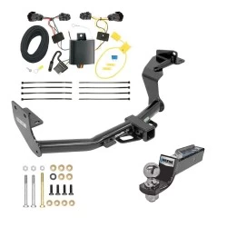 Tow Package For 16-20 KIA Sorento 4 Cyl. Trailer Hitch w/ Wiring 2" Drop Mount 2" Ball 2" Receiver