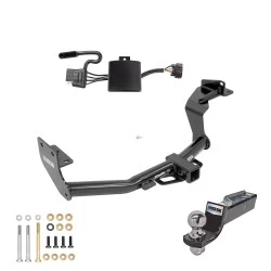 Tow Package For 19-20 Hyundai Santa Fe (Except XL Models) Trailer Hitch w/ Wiring 2" Drop Mount 2" Ball 2" Receiver