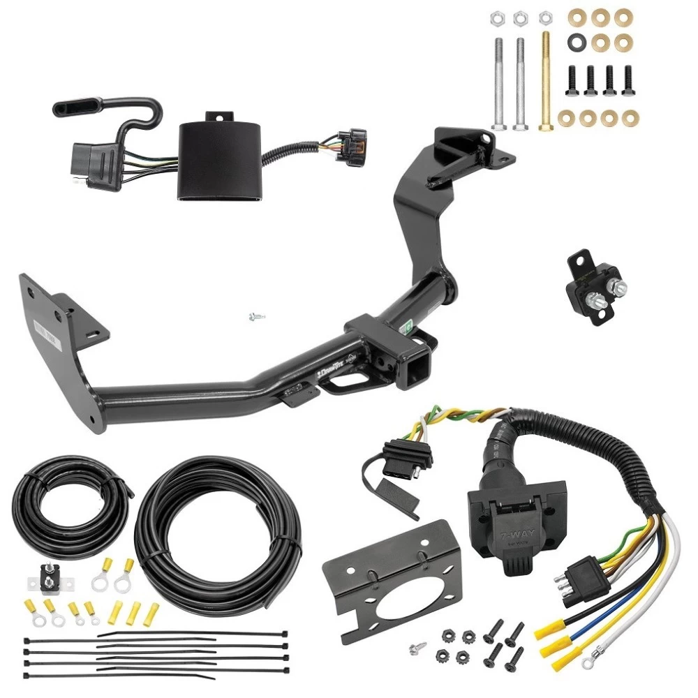 Trailer Hitch w/ 7-Way RV Wiring For 19-20 Hyundai Santa Fe (Except XL Models) Class 3 2" Receiver