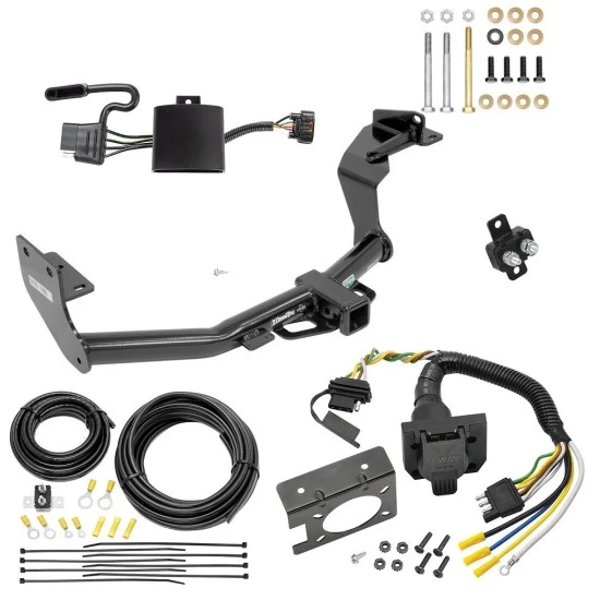 Trailer Hitch w/ 7-Way RV Wiring For 19-20 Hyundai Santa Fe (Except XL Models) Class 3 2" Receiver