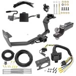 Trailer Hitch Tow Package w/ 7-Way RV Wiring For 19-20 Hyundai Santa Fe (Except XL Models) w/ 2" Drop Mount 2" Ball Class 3 2" Receiver