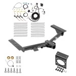 Trailer Hitch w/ 7-Way RV Wiring For 15-23 Ford Transit 350 Class 3 2" Receiver Except Single Rear Wheel w/148" Wheelbase