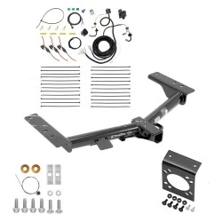 Trailer Hitch w/ 7-Way RV Wiring For 15-27 Ford Transit 350 Dually Exc Cab & Chassis & the Cutaway Class 3 2" Receiver Except Single Rear Wheel w/148" Wheelbase
