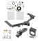 Trailer Hitch Tow Package w/ 7-Way RV Wiring For 15-23 Ford Transit 350 w/ 2" Drop Mount 2" Ball Class 3 2" Receiver